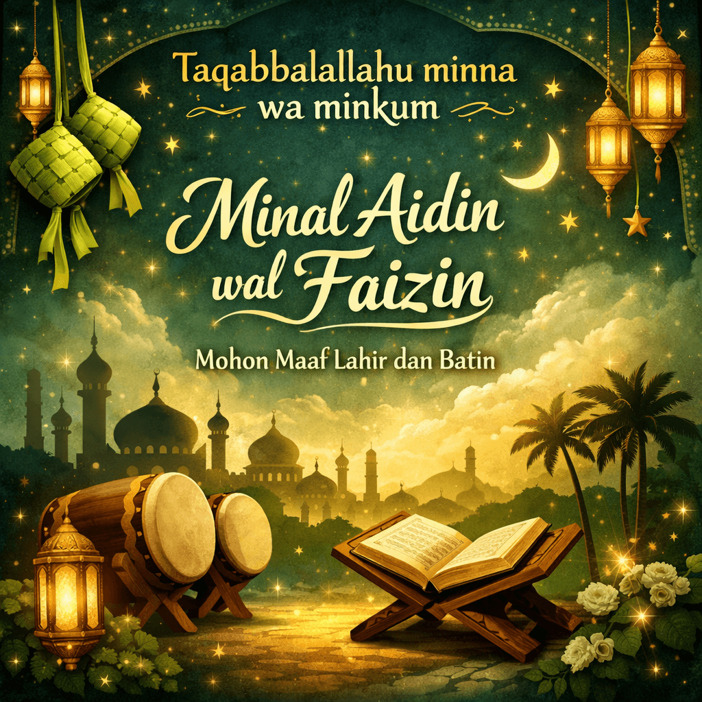 Arti Taqabbalallahu Minna Wa Minkum dan Minal Aidin Wal Faizin Lengkap